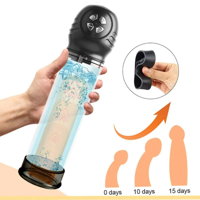 Men's Masturbation Cup Exerciser LCD Negative Pressure Display Increaser - Image 2