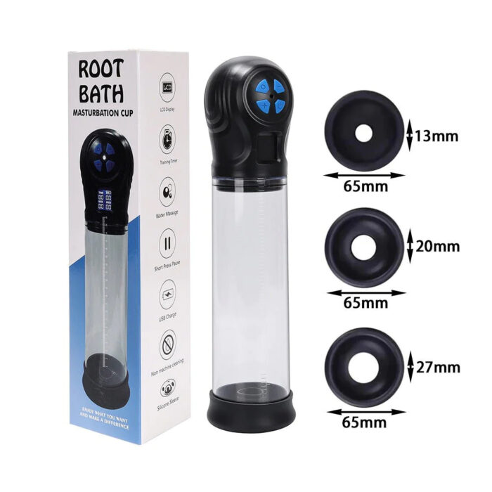 Men's Masturbation Cup Exerciser LCD Negative Pressure Display Increaser - Image 3