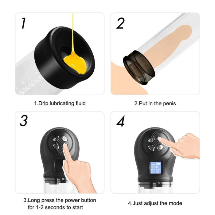 Men's Masturbation Cup Exerciser LCD Negative Pressure Display Increaser - Image 7