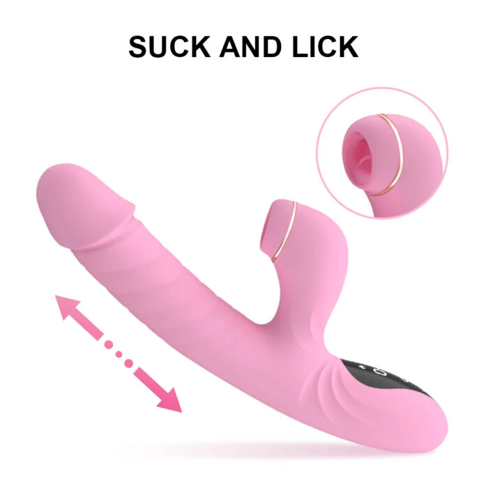 Suck Telescopic Heating Vibrator - Image 7