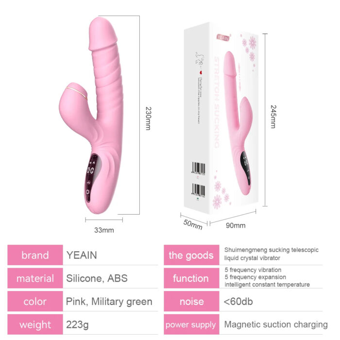 Suck Telescopic Heating Vibrator - Image 8