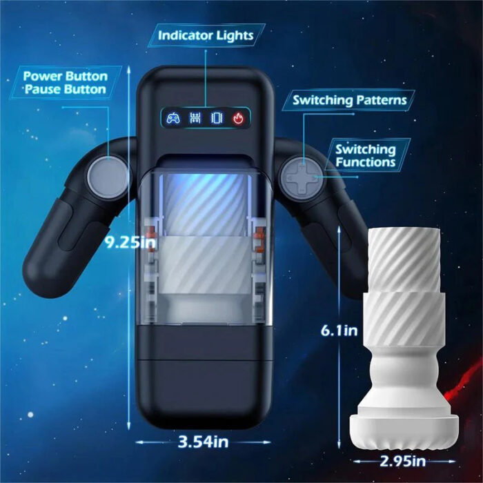 10-Frequency Vibration Self-Heating Male Aircraft Cup - Image 4