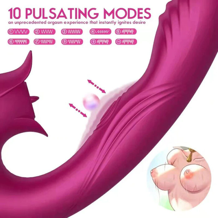 7-Frequency Vibrating, 7-Frequency Suction, 10-Frequency Pulsating Female Vibrator - Image 6