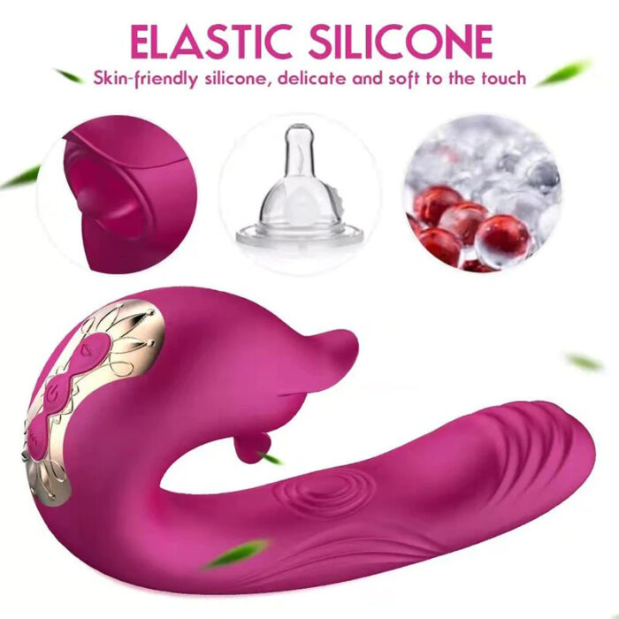 7-Frequency Vibrating, 7-Frequency Suction, 10-Frequency Pulsating Female Vibrator