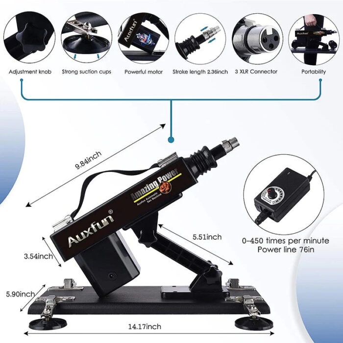 Automated Personal Massage Device with Six Interchangeable Attachments for Individual Pleasure and Relaxation - Image 7