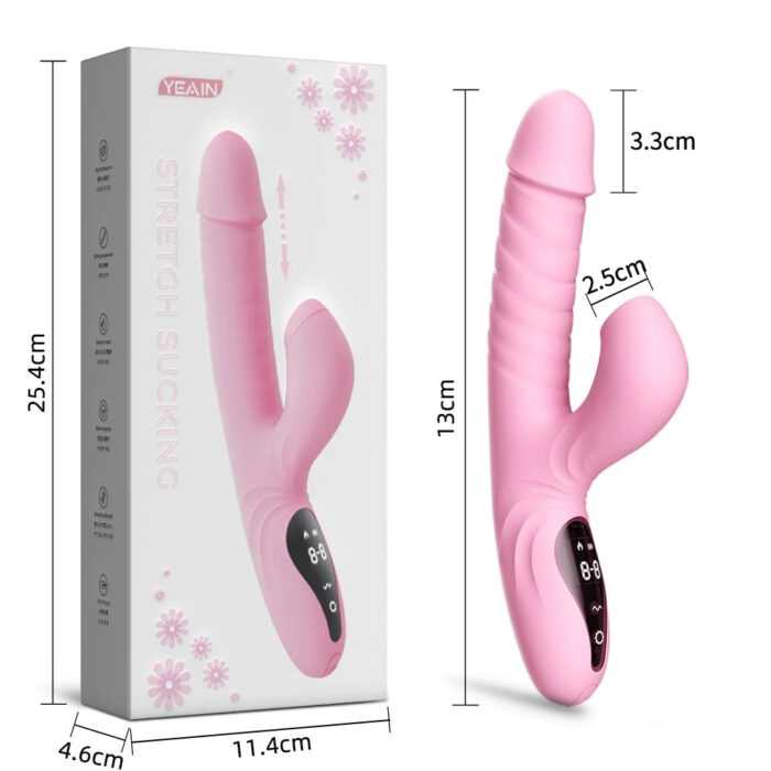 Suck Telescopic Heating Vibrator